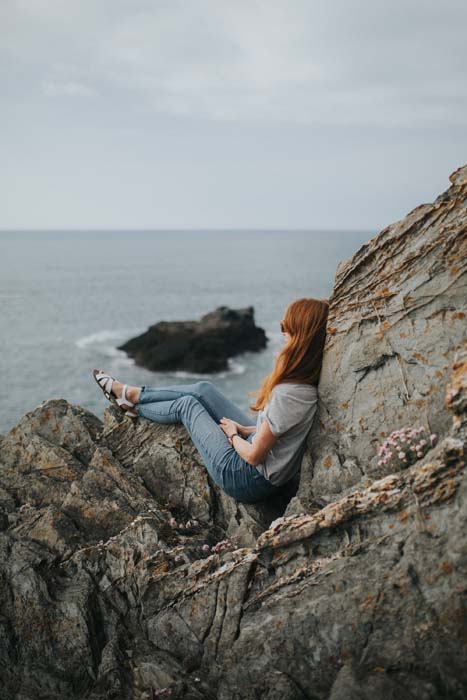 The relaxing ocean waves